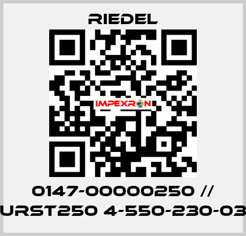 0147-00000250 // URST250 4-550-230-03 Riedel