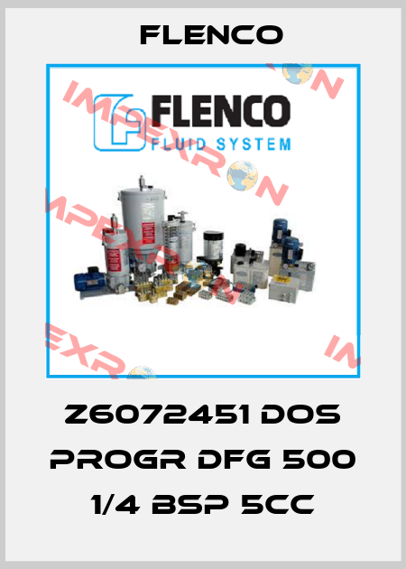 Z6072451 DOS PROGR DFG 500 1/4 BSP 5CC Flenco