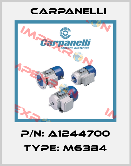 P/N: A1244700 TYPE: M63B4 Carpanelli
