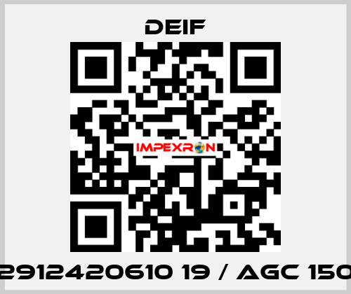 2912420610 19 / AGC 150 Deif
