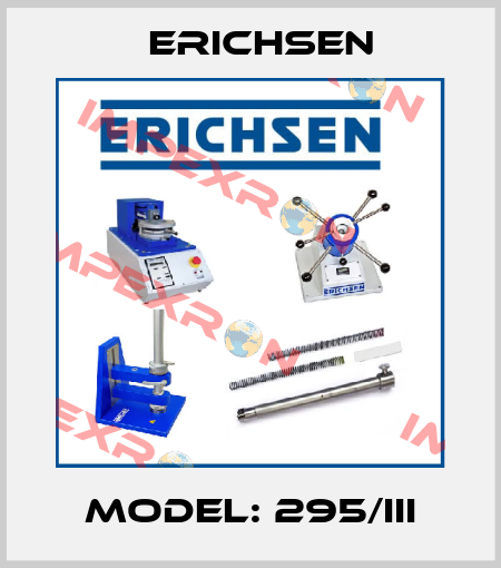Model: 295/III Erichsen