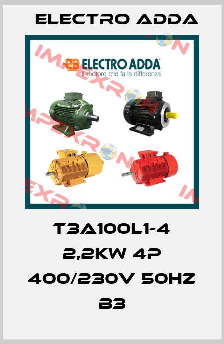 T3A100L1-4 2,2kW 4P 400/230V 50Hz B3 Electro Adda