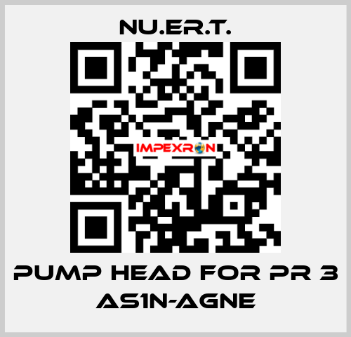 pump head for PR 3 AS1N-AGNE NU.ER.T.