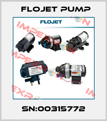 SN:00315772 Flojet Pump