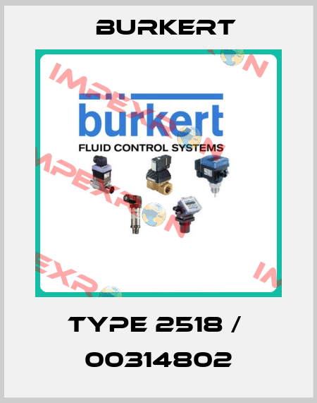 Type 2518 /  00314802 Burkert