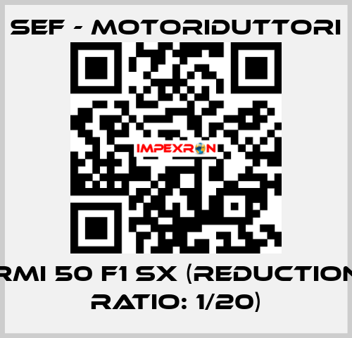 RMI 50 F1 SX (reduction ratio: 1/20) SEF - MOTORIDUTTORI