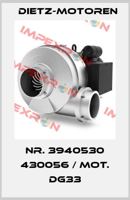 NR. 3940530 430056 / MOT. DG33 Dietz-Motoren