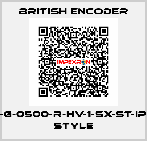 702/1-S-G-0500-R-HV-1-SX-ST-IP65-CNC STYLE British Encoder