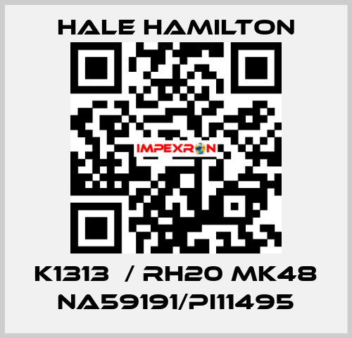 K1313  / RH20 MK48 NA59191/PI11495 HALE HAMILTON