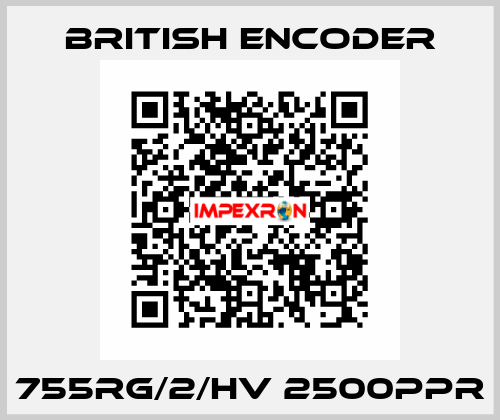 755RG/2/HV 2500PPR British Encoder