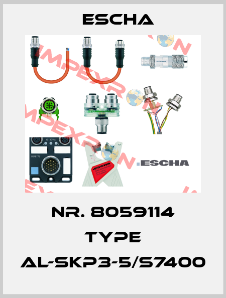 Nr. 8059114 Type AL-SKP3-5/S7400 Escha