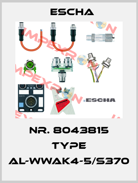 Nr. 8043815 Type AL-WWAK4-5/S370 Escha