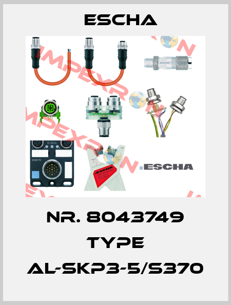 Nr. 8043749 Type AL-SKP3-5/S370 Escha