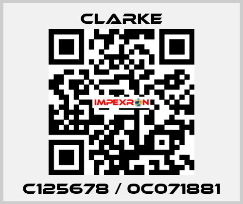 C125678 / 0C071881 Clarke