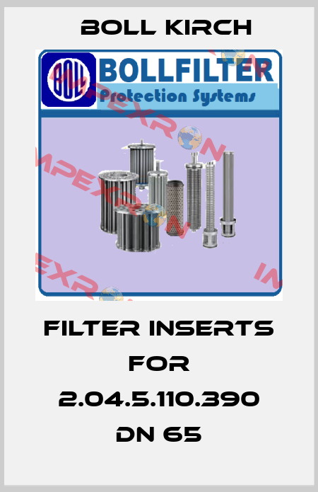 filter inserts for 2.04.5.110.390 DN 65 Boll Kirch
