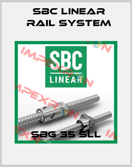 SBG 35 SLL SBC Linear Rail System