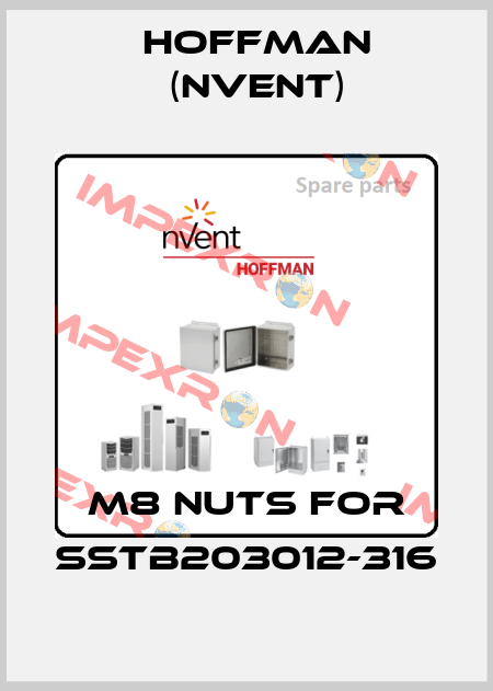 M8 nuts for SSTB203012-316 Hoffman (nVent)