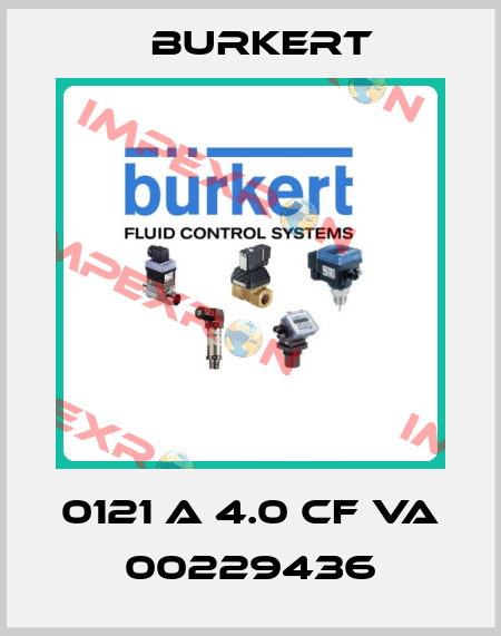 0121 A 4.0 CF VA 00229436 Burkert