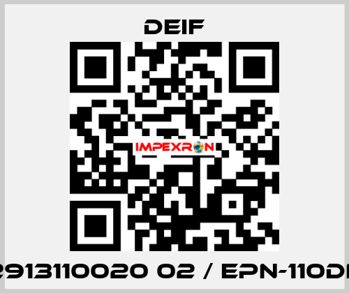 2913110020 02 / EPN-110DN Deif