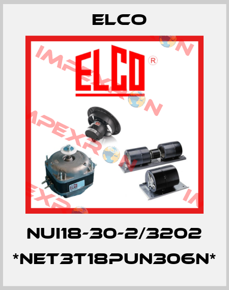 NUI18-30-2/3202 *NET3T18PUN306N* Elco