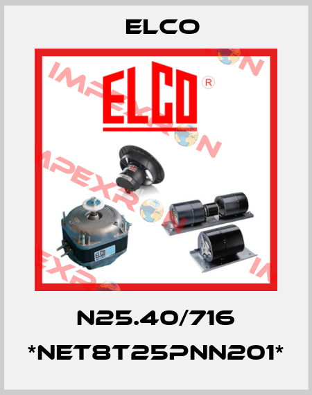 N25.40/716 *NET8T25PNN201* Elco