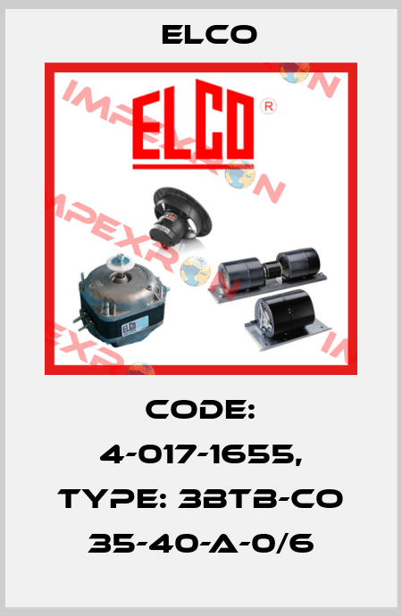 Code: 4-017-1655, Type: 3BTB-CO 35-40-A-0/6 Elco