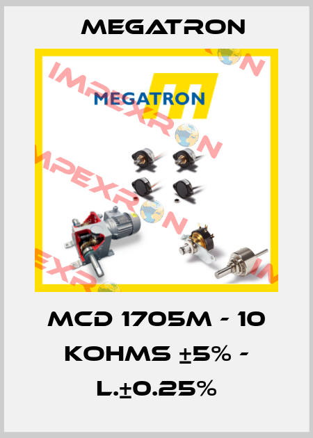 MCD 1705M - 10 KOHMS ±5% - L.±0.25% Megatron