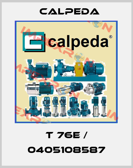 T 76E / 0405108587 Calpeda