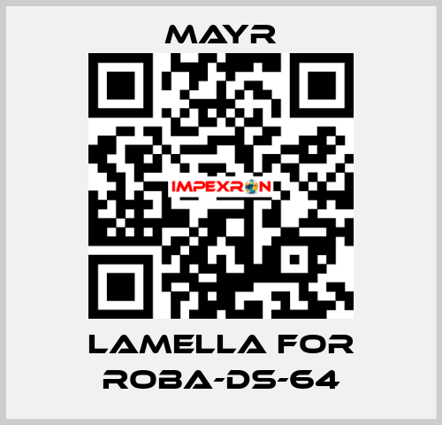 lamella for Roba-DS-64 Mayr