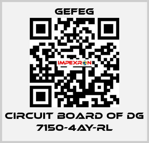 circuit board of Dg 7150-4AY-RL Gefeg