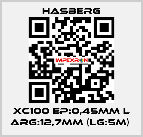 XC100 EP:0,45MM L ARG:12,7MM (LG:5M)  Hasberg