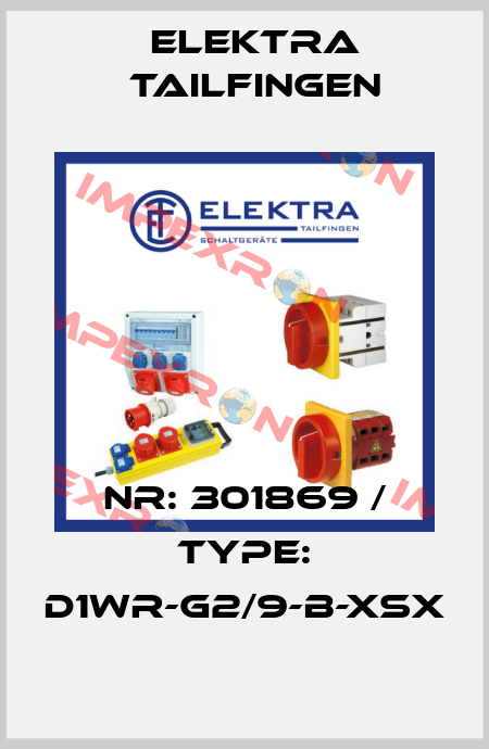 NR: 301869 / TYPE: D1WR-G2/9-B-XSX Elektra Tailfingen