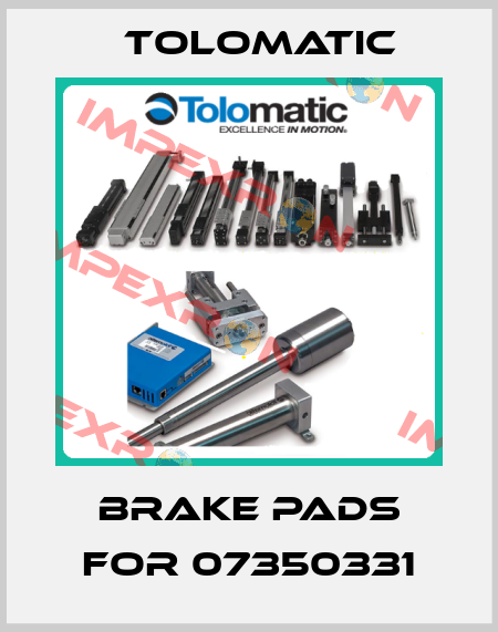 brake pads for 07350331 Tolomatic