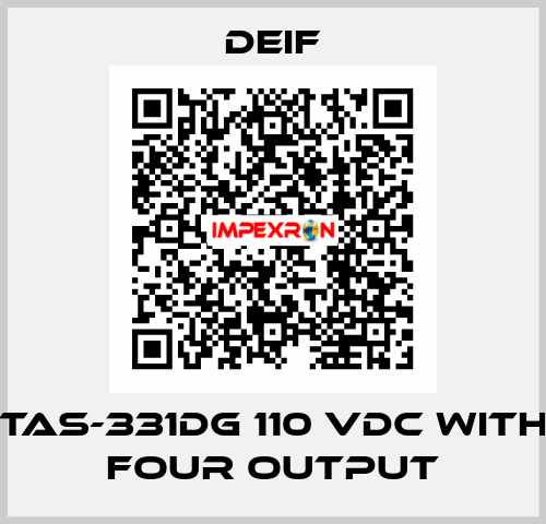 TAS-331DG 110 VDC with four output Deif