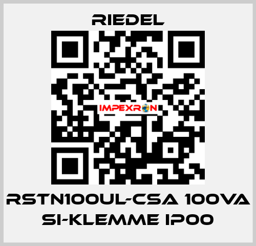 RSTN100UL-CSA 100VA Si-Klemme IP00 Riedel