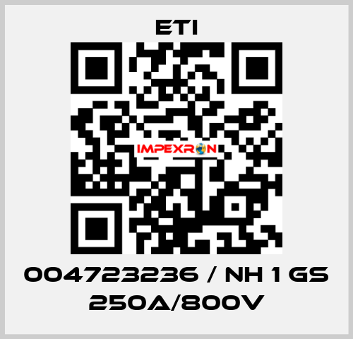 004723236 / NH 1 gS 250A/800V Eti