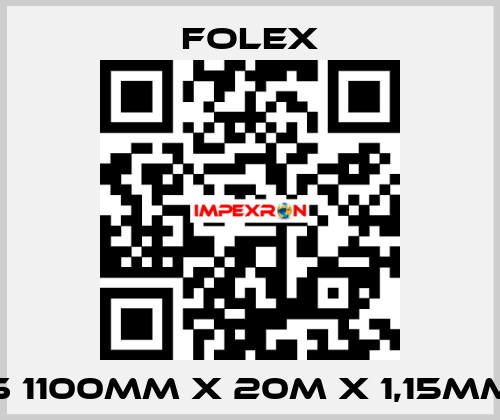 S 1100mm x 20m x 1,15mm Folex