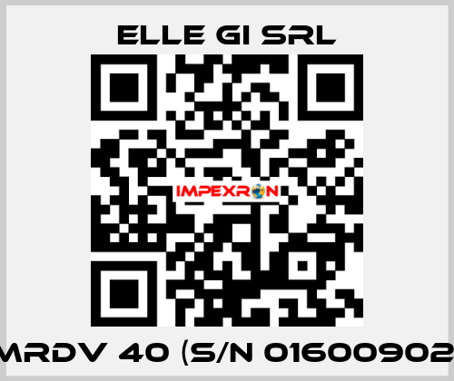 MRDV 40 (S/N 01600902) ELLE GI SRL