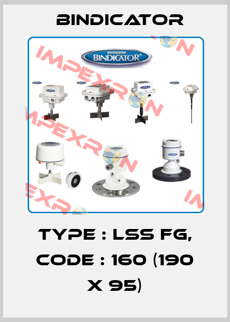 TYPE : LSS FG, CODE : 160 (190 X 95) Bindicator