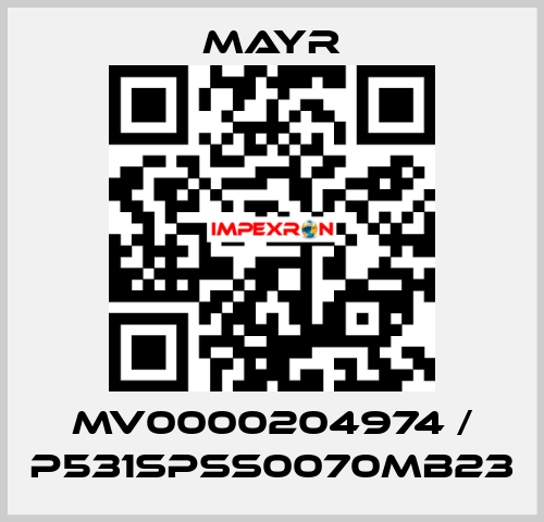 MV0000204974 / P531SPSS0070MB23 Mayr