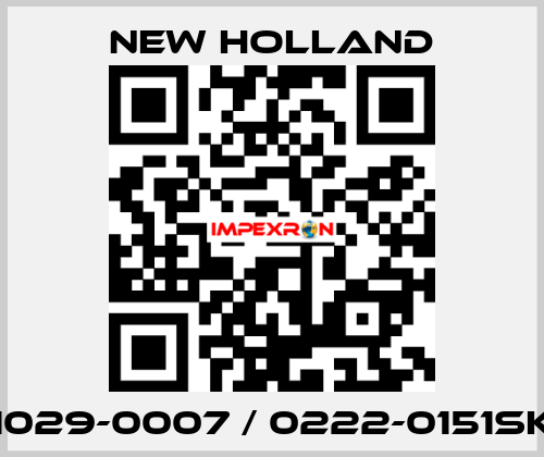 1029-0007 / 0222-0151SK New Holland