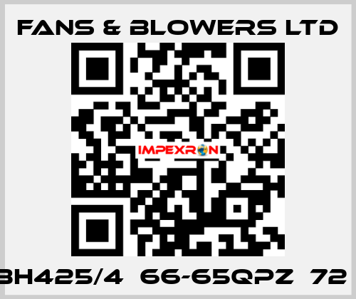 BH425/4  66-65QPZ  72㎏ Fans & Blowers Ltd