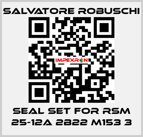 seal set for RSM 25-12A 2B22 M153 3 SALVATORE ROBUSCHI