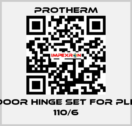 Door hinge set for PLF 110/6 PROTHERM