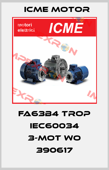 FA63B4 TROP IEC60034 3-Mot WO 390617 Icme Motor