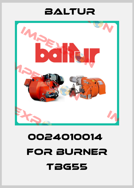 0024010014  for burner TBG55 Baltur