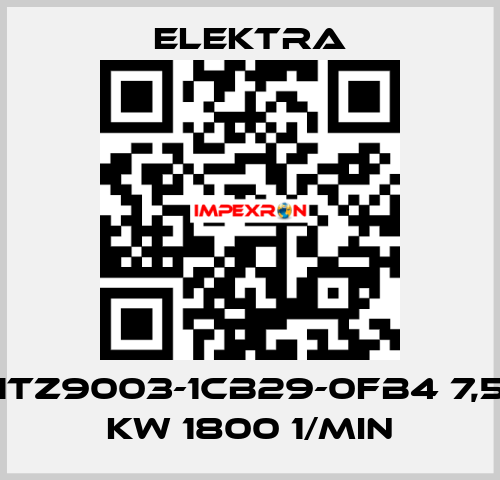 1TZ9003-1CB29-0FB4 7,5 kW 1800 1/min ELEKTRA