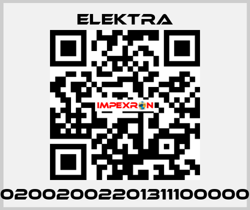 02002002201311100000 ELEKTRA