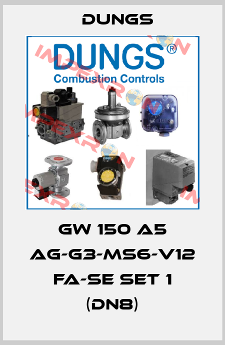 GW 150 A5 Ag-G3-MS6-V12 fa-se Set 1 (DN8) Dungs