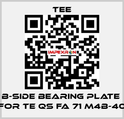 B-side bearing plate  for TE QS FA 71 M4B-40 TEE